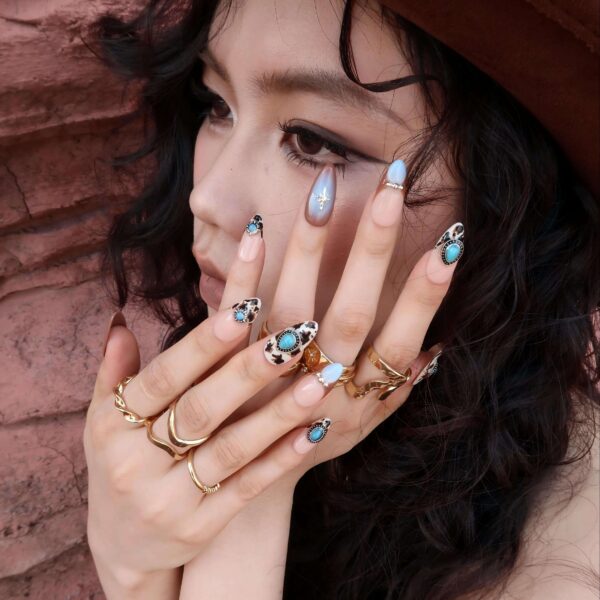 BohoTurquoise-ErsaNailsPressOnNails_01 BohoTurquoise-ErsaNailsPressOnNails_01