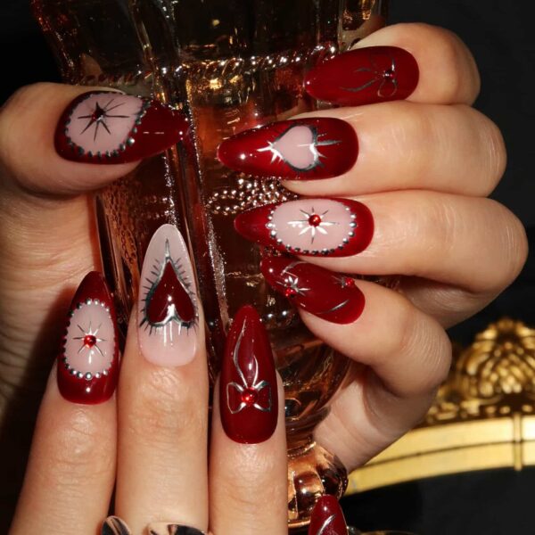 BurgundyEnchantress-ErsaNailsPressOnNails_3 BurgundyEnchantress-ErsaNailsPressOnNails_3