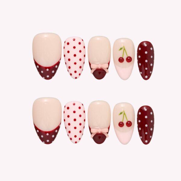 CherryJuice-ErsaNailsPressOnNails_01 Cherry Juice