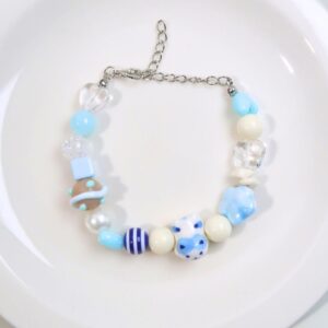 Blue Kitty - Handmade Bracelet