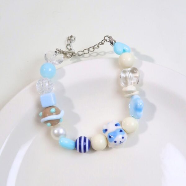 HandmadeBracelet-BlueKitty-ErsaNailsToolsandAccessoriesPressOnNails_2 HandmadeBracelet-BlueKitty-ErsaNailsToolsandAccessoriesPressOnNails_2