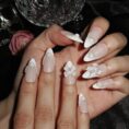 WhiteRibbon-ErsaNailsPressOnNails_4